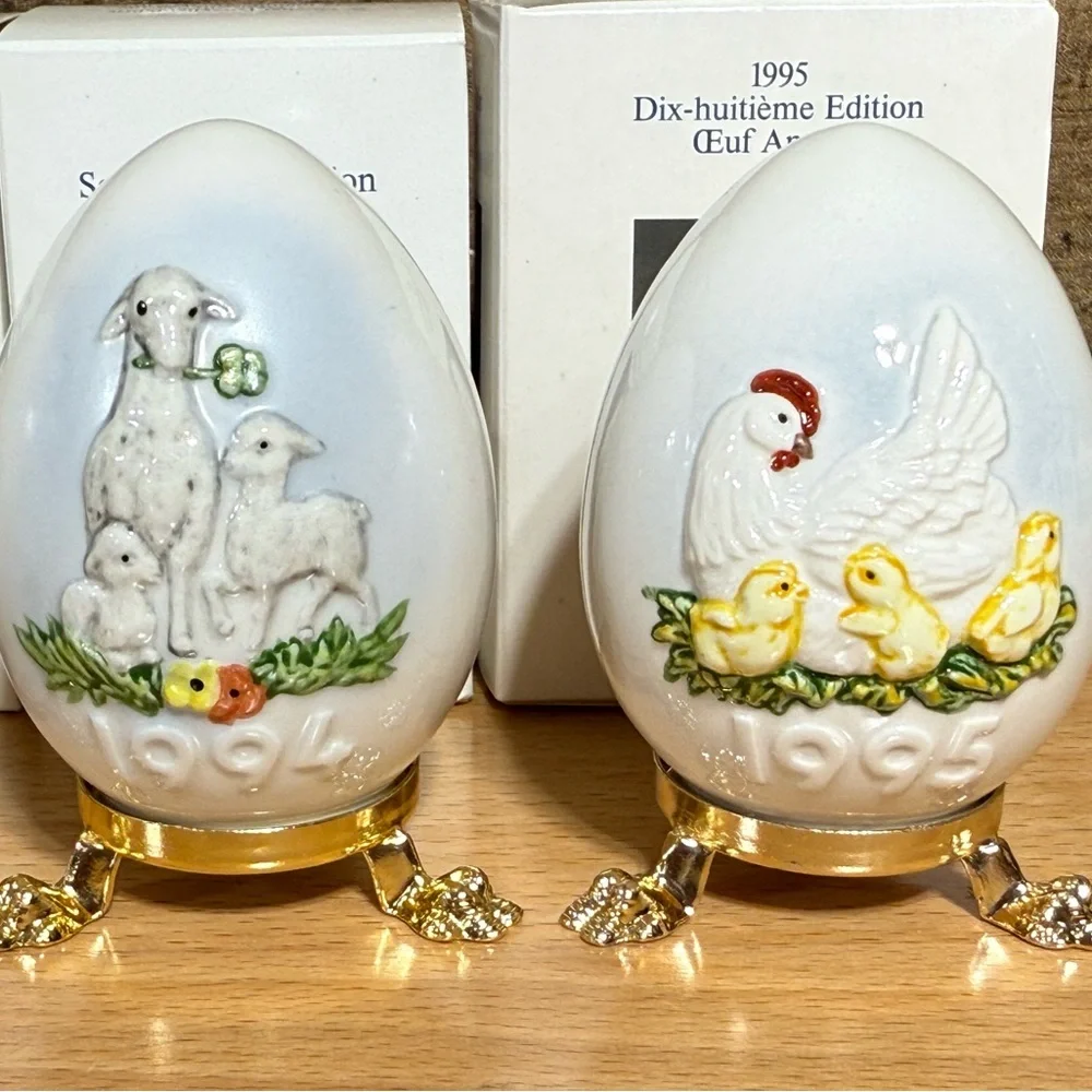 Decorative Porcelain Egg Collection set